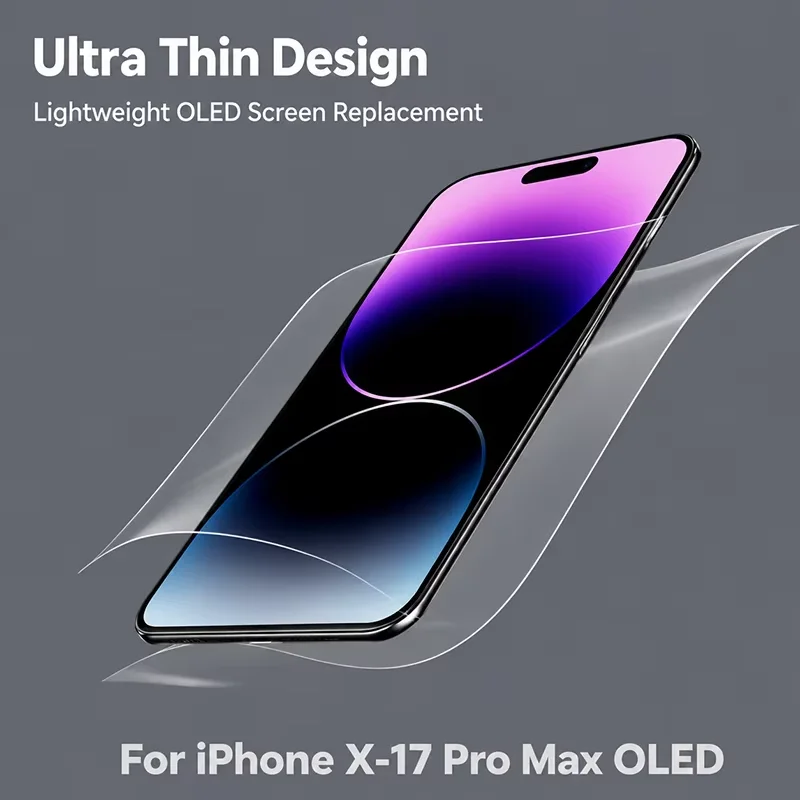New Test OLED For iPhone X XS XS MAX LCD Touch Screen For 11 Pro 12 13 Mini 14 15 16 Plus 17 Pro Max Replacement Repair Parts