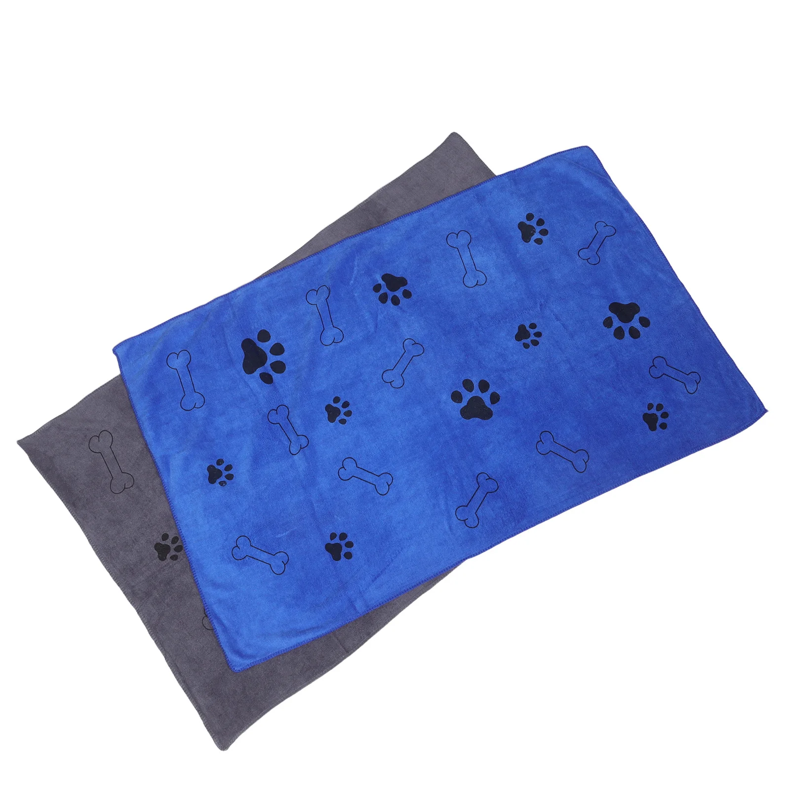 

2Pcs 40x25.6 Microfiber Dog Bath Towels Super Absorbent Quick Dry Pet Grooming Blanket for All Sizes Dogs Cats