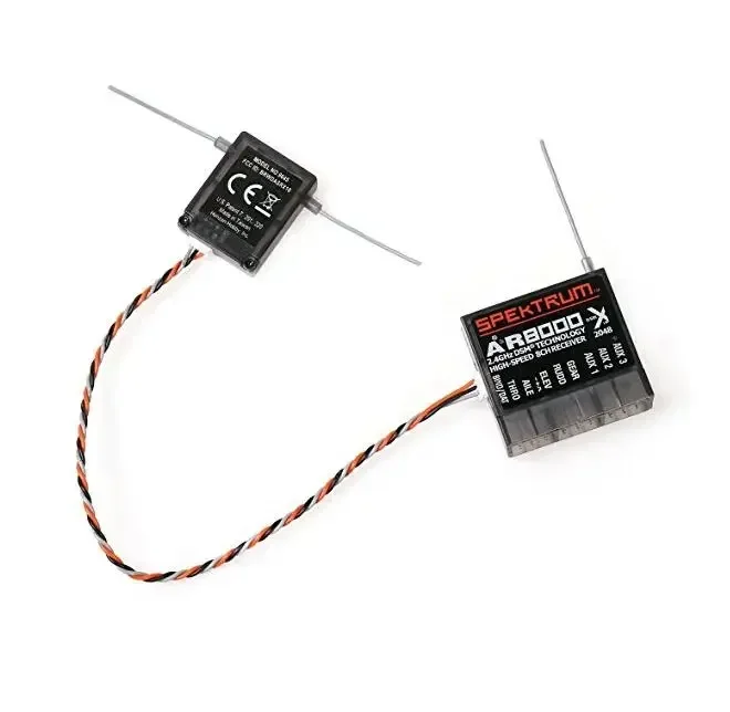 AR8000 2.4GHz 8CH Receiver Support DSM2 DSMX W/ Extended Satellite for JR Spektrum DX7s DX8 DX9 Dx18 Transmitter
