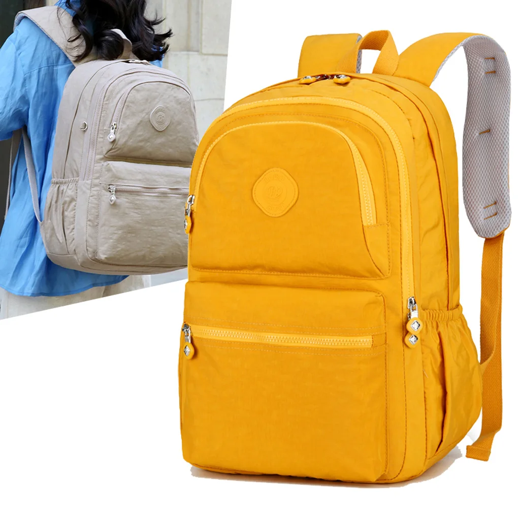 Waterproof Backpacks for Woman Nylon High-Capacity Backpack Lightweight Bags for Women Man Backpack Multi-layer Pocket SchoolBag