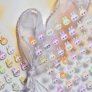 1PCSトモニ5d漫画リトルモンスターネイルステッカーアニメキャラクターネイルサプライネイルデカールミッキーウィン 12ベストセールスウィニーザプー壁ステッカー-6