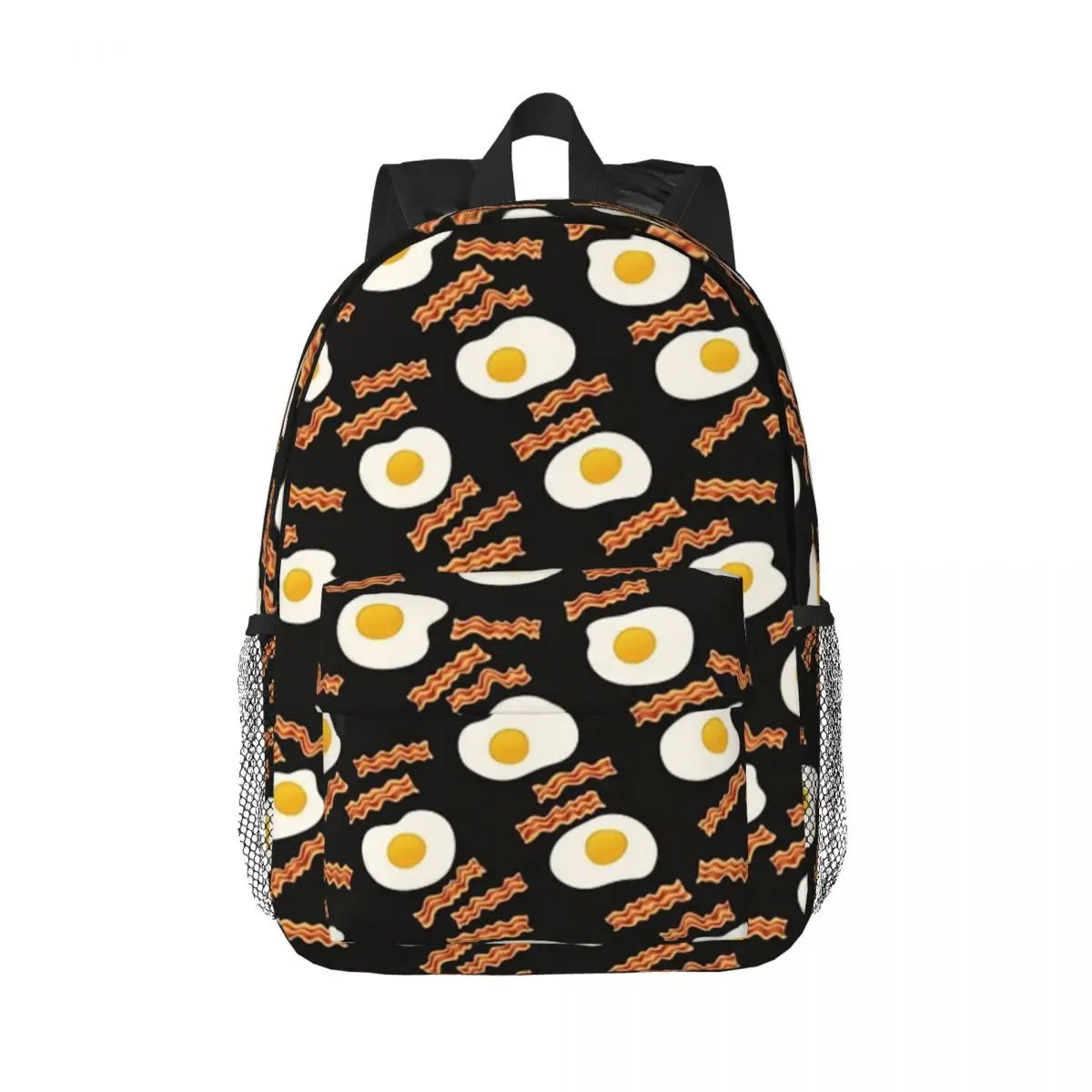 

Bacon And Eggs For Breakfast Backpacks Teenager Bookbag Fashion Children School Bags Laptop Rucksack Shoulder Bag Large Capacity