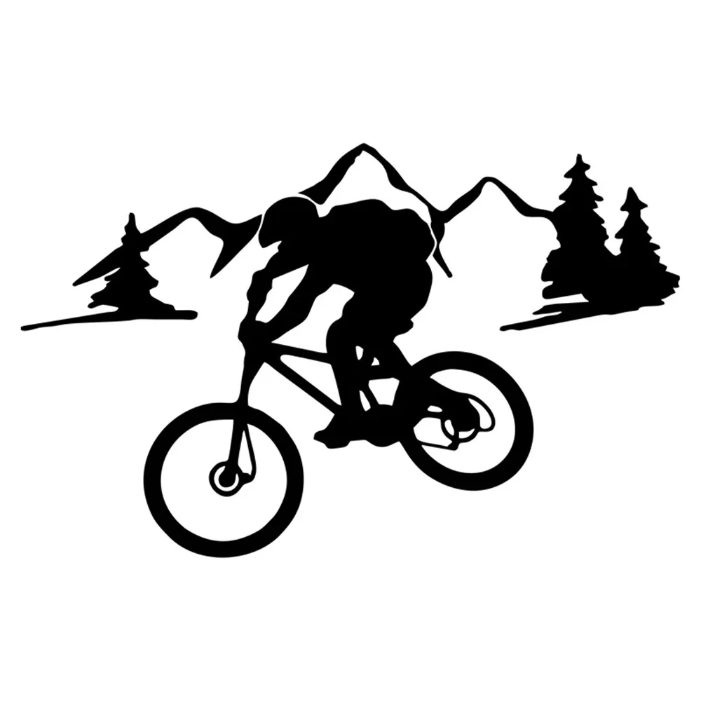 

MTB Bike Riding Mountain Road Modeling Auto Decal Car Sticker