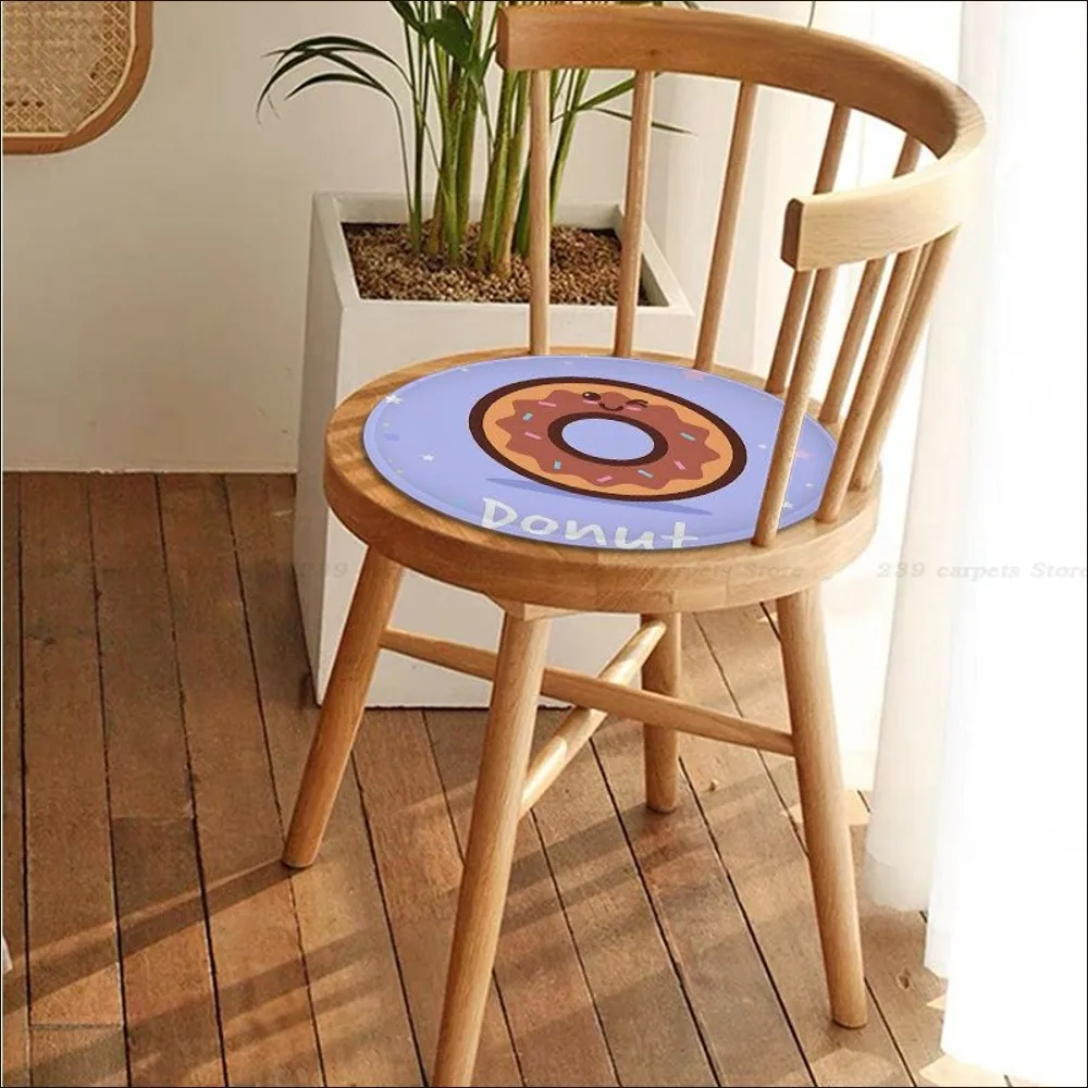 Cute Donut Cushion Mat Square Stool Pad Patio Home Kitchen Office Chair Seat Cushion Pads Sofa Seat 40x40cm Sofa Decor Tatami