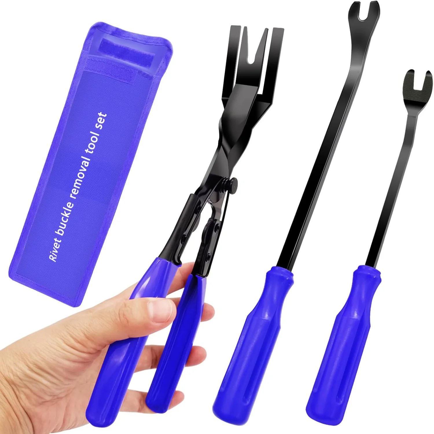 3Pcs  Removal Tool - Removal Tool Set, Pry Tool ,  Panel Door Audio  Tool  Bumper Clips Puller Retainer Fastener Clips Remover