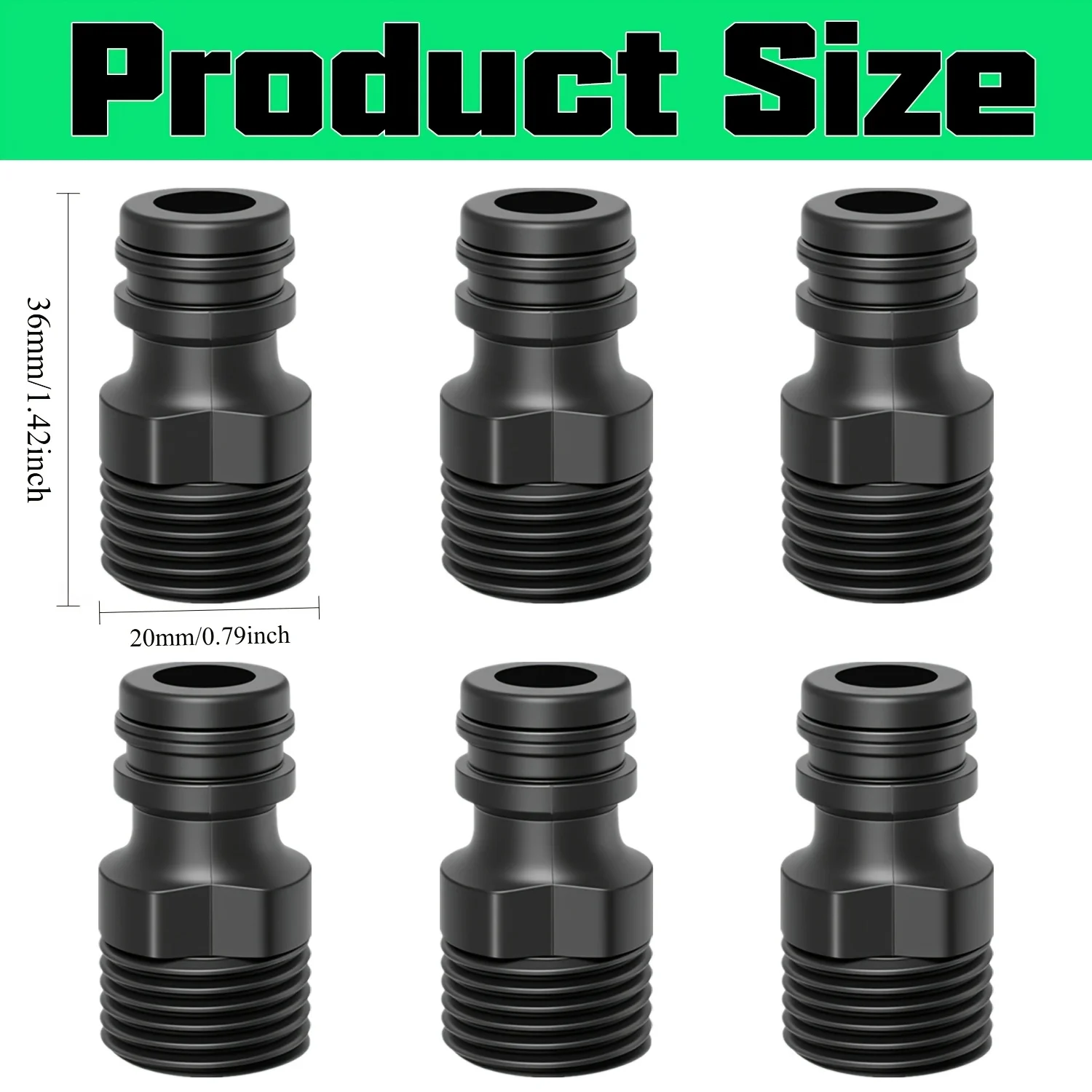 2Pcs BSP Threaded Tap Adaptor Garden Water Hose Quick Pipe Connector Fitting Universal Hose Pipe Extension Accessories