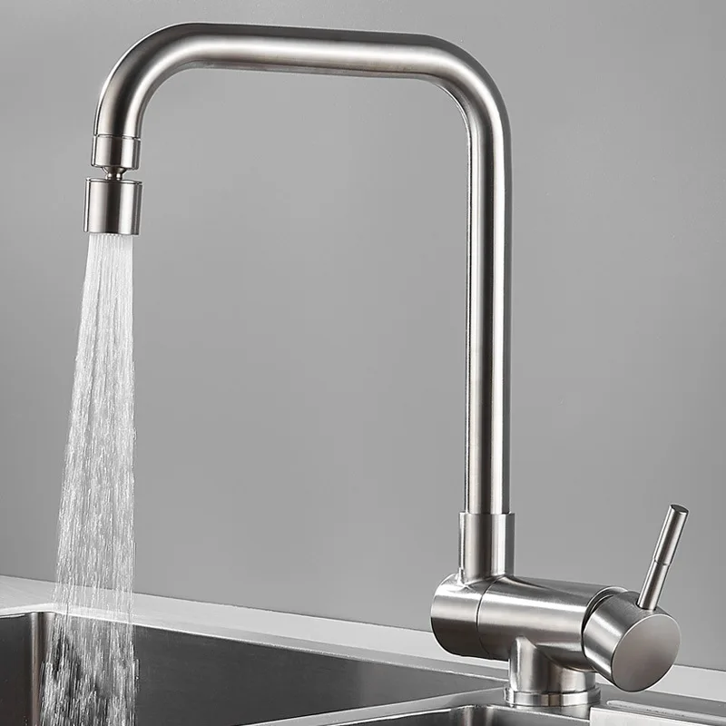 

Hot and Cold Mixer Tap Kitchen Faucets 360° Swivel Folding Faucet Household Bathroom Faucet Deck Mounted Splash-proof