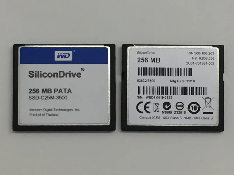 WD SiliconDrive CF 256MB PATA SSD-C25M-3500 Industrial CF Card 256M