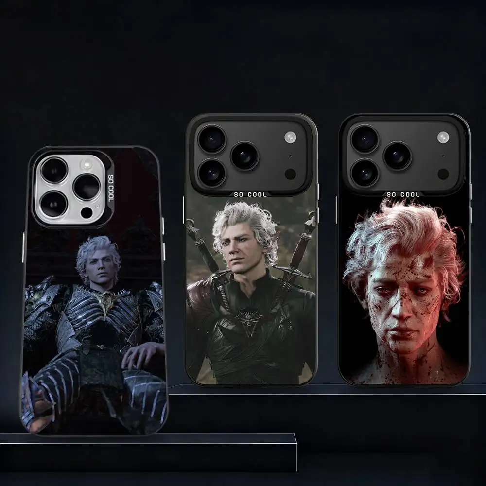 

Astarion B-Baldurs-G-Gate 3 Phone Case For iPhone 17,16,15,14,13,12,11,Pro,XS,Max,Plus,Mini,SE4,E Black Matte Shockproof Cover