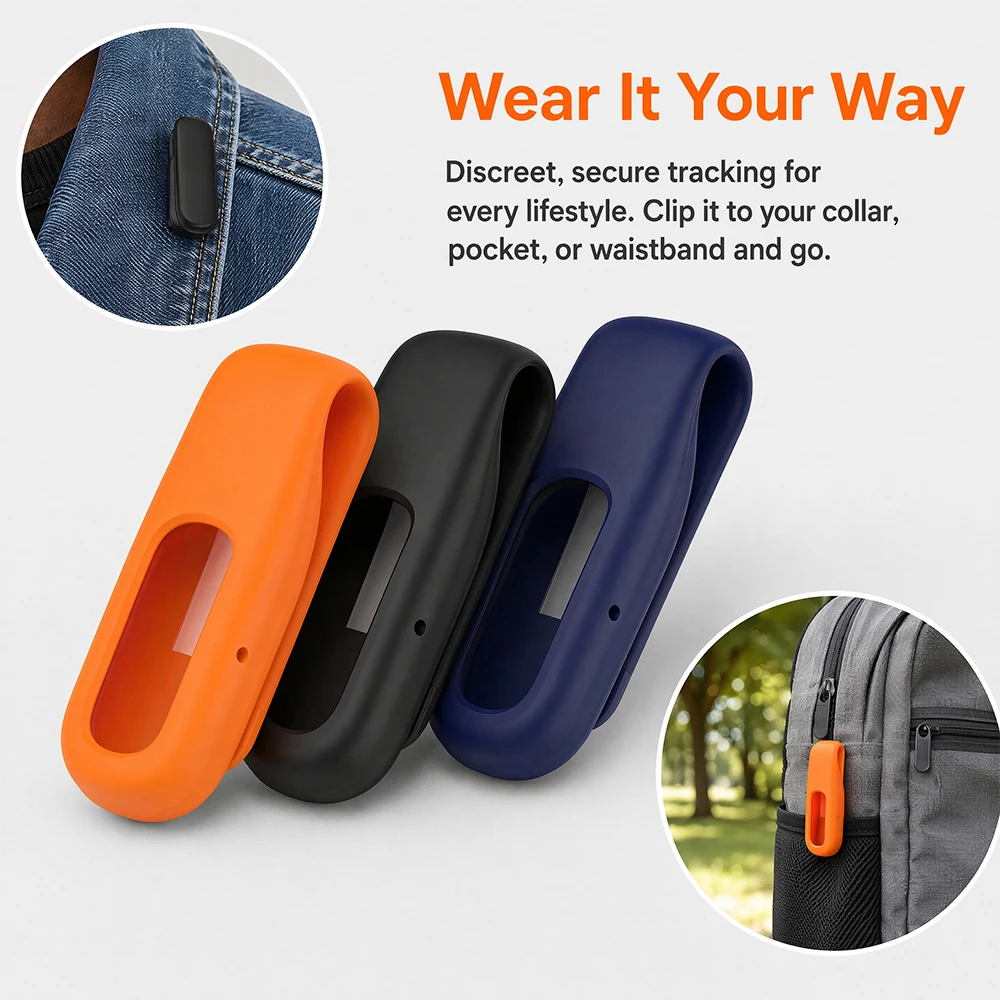 Silicone Clip Case For Google Fitbit Air Smart Watch Band Holder Protection Cover Soft Shell Skin Tracker Anti-lost Belt Clips