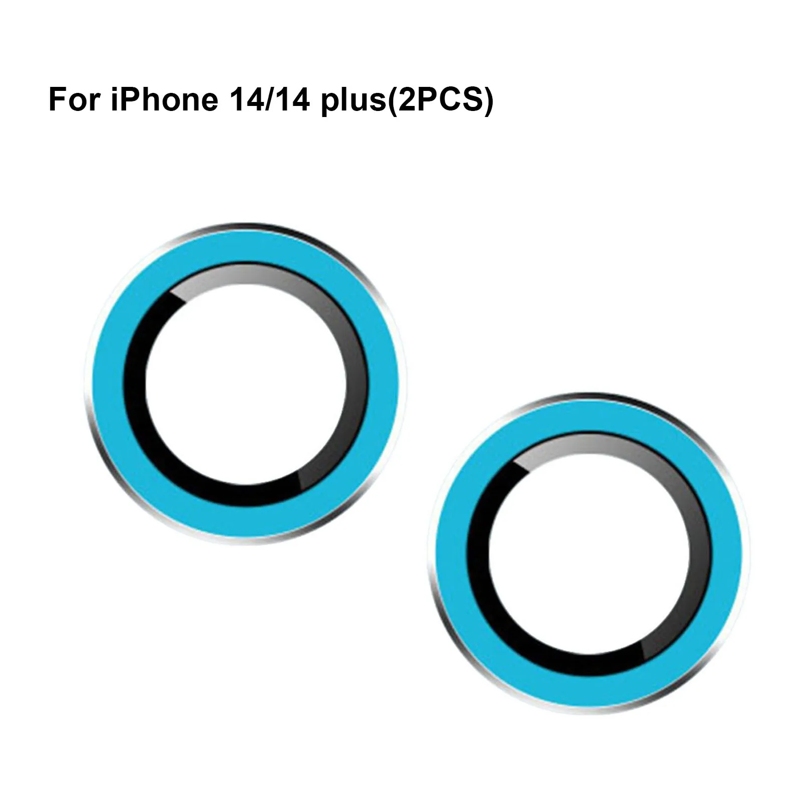 2 Pcs Metal Camera Protector Durable Protection for  14 Plus Decoration Accessories