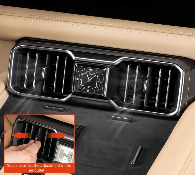 Fit for BYD Leopard 8 Luminous Quartz Clock Car Central Control Air Outlet Modified Interior Accessories