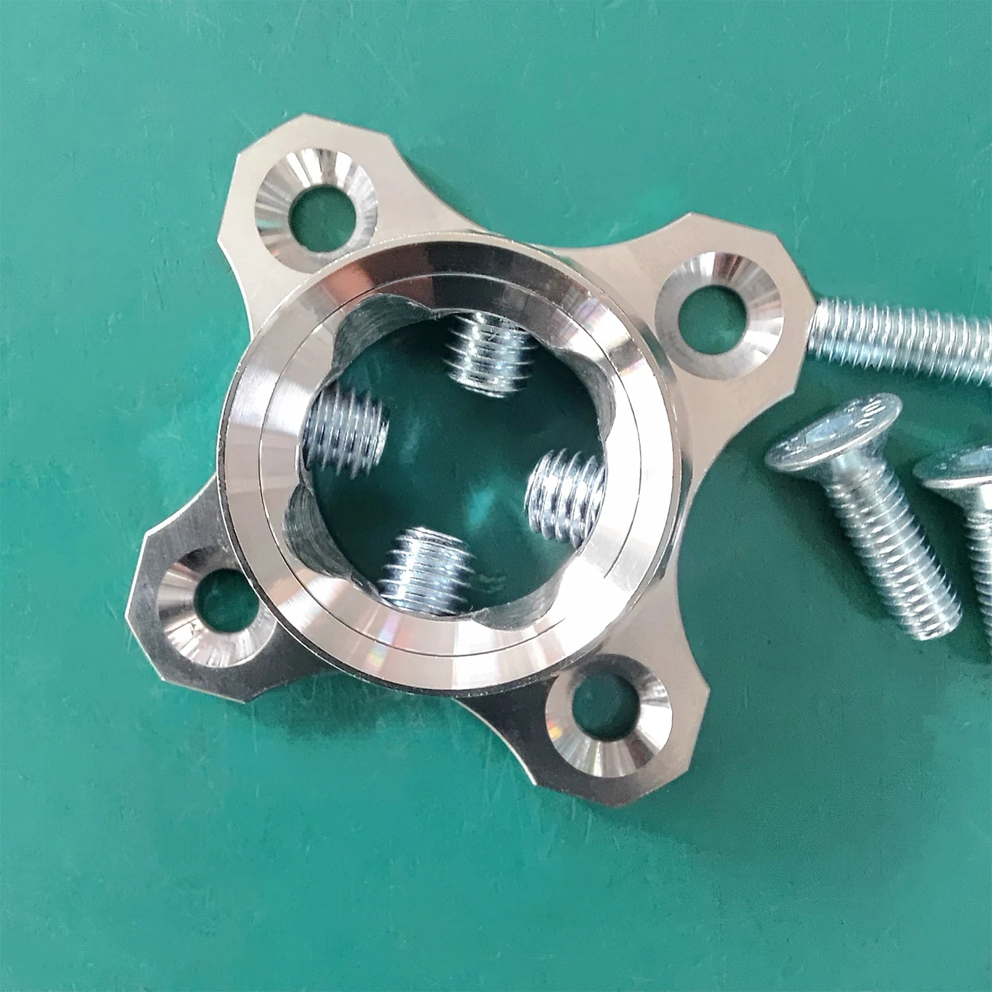 Stainless SteelAdjustable Prosthesis Connector Plate Wooden Prosthesis Accessories Socket Connection Lightweight and Durable