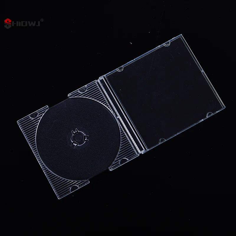 5/10Pcs Household Standard Single Disc Storage Boxes DVD Case CD Case Empty Clear Plastic CD Case Disc CD Box