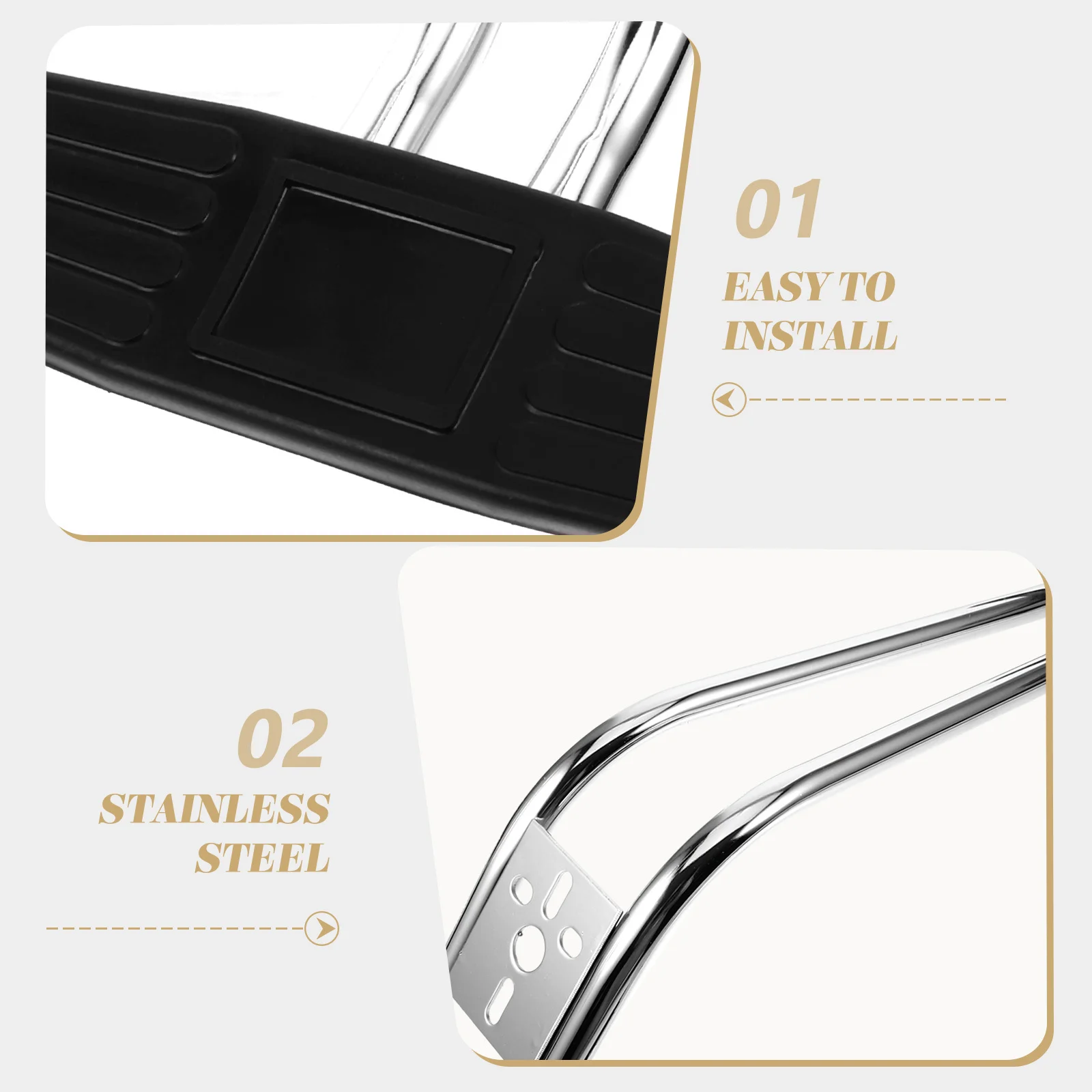 

Salon Chair Footrest Replacement Heavy Duty Stainless Steel Chair Footrest Anti Slip Hairdresser Foot Support Pedal