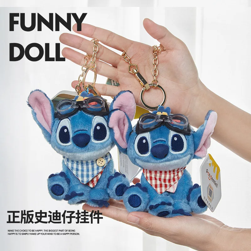 

Kawaii Disney Stitch Plush Keychain Soft Stuffed Pendant | Sweet Birthday Christmas Gift for Her | Fashion Bag Charm Accessories