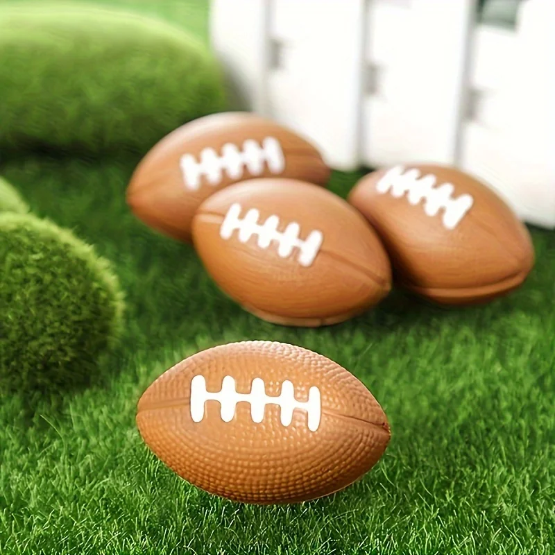 مجموعة كرات ضغط كرة القدم الصغيرة مكونة من 6 قطع - كرات إسفنجية مطاطية ناعمة للمراهقين والكبار، ألعاب تخفيف التوتر المهدئة، لكل #6