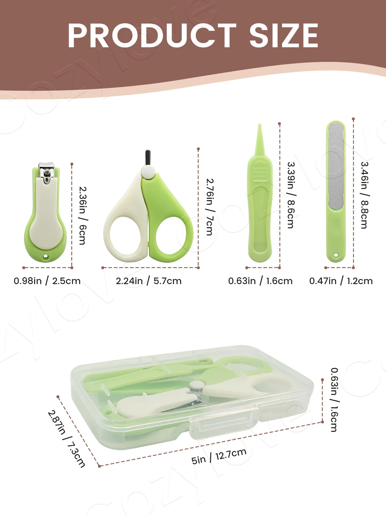 Baby Nails Cut Suits | 3-in-1 Safe Infant Nail Clipper Set with Scissors & File, 4 Color Options
