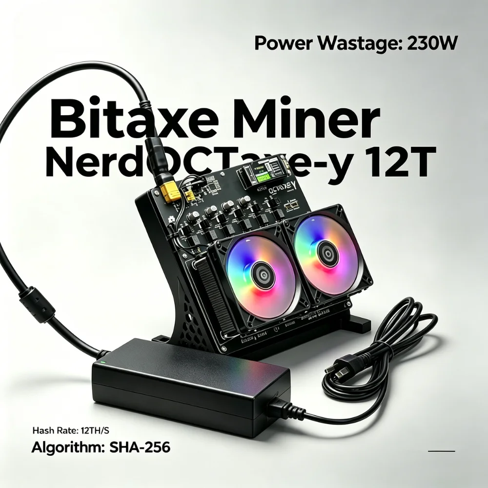 NerdOctaxe 3.1 12 TH/s 240W, Miner ASIC de Alta Tasa de Hash para Bitcoin y Criptomonedas, Gran Venta 2026