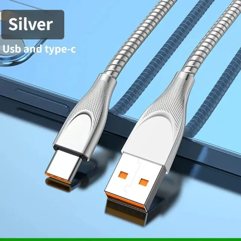 U55C Heavy Duty Metal Braided 65W USB To Type C Fast Charging Cable 480mbps Data Transfer Power Delivery Connector For Phone