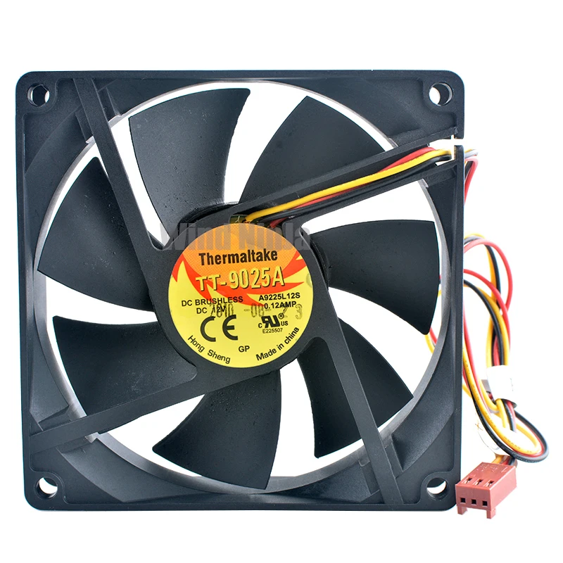 A9225L12S 9.2cm 92mm fan 92x92x25mm DC12V 0.12A 1200rpm 3pin Quiet cooling fan for chassis CPU