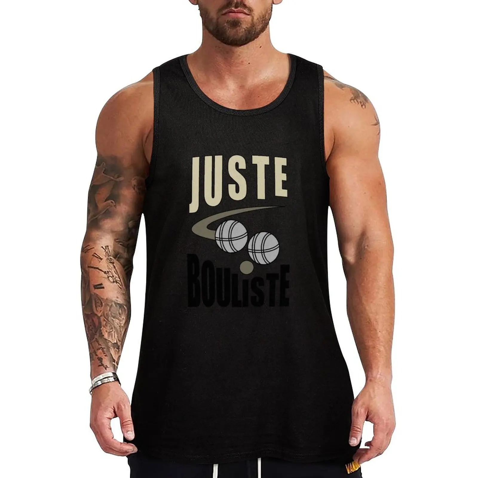 

Petanque Gift - Just Bouliste Tank Top cute tops Men's summer t-shirt summer clothes gym wear men