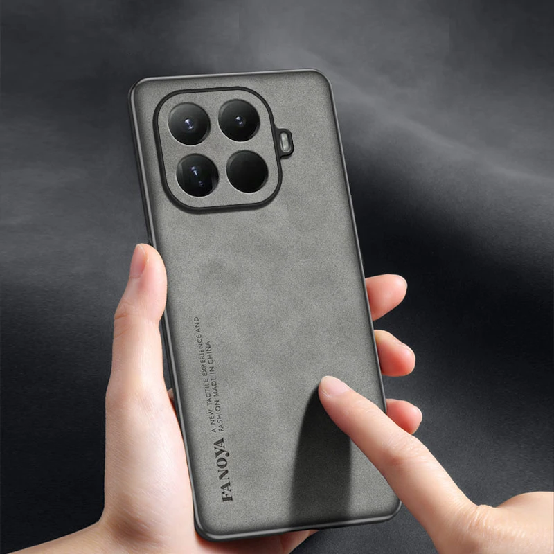 حافظة من البلاستيك الصلب لحماية العدسات من جلد البولي يوريثان غير اللامع لهاتف Xiaomi 15T 15T Pro