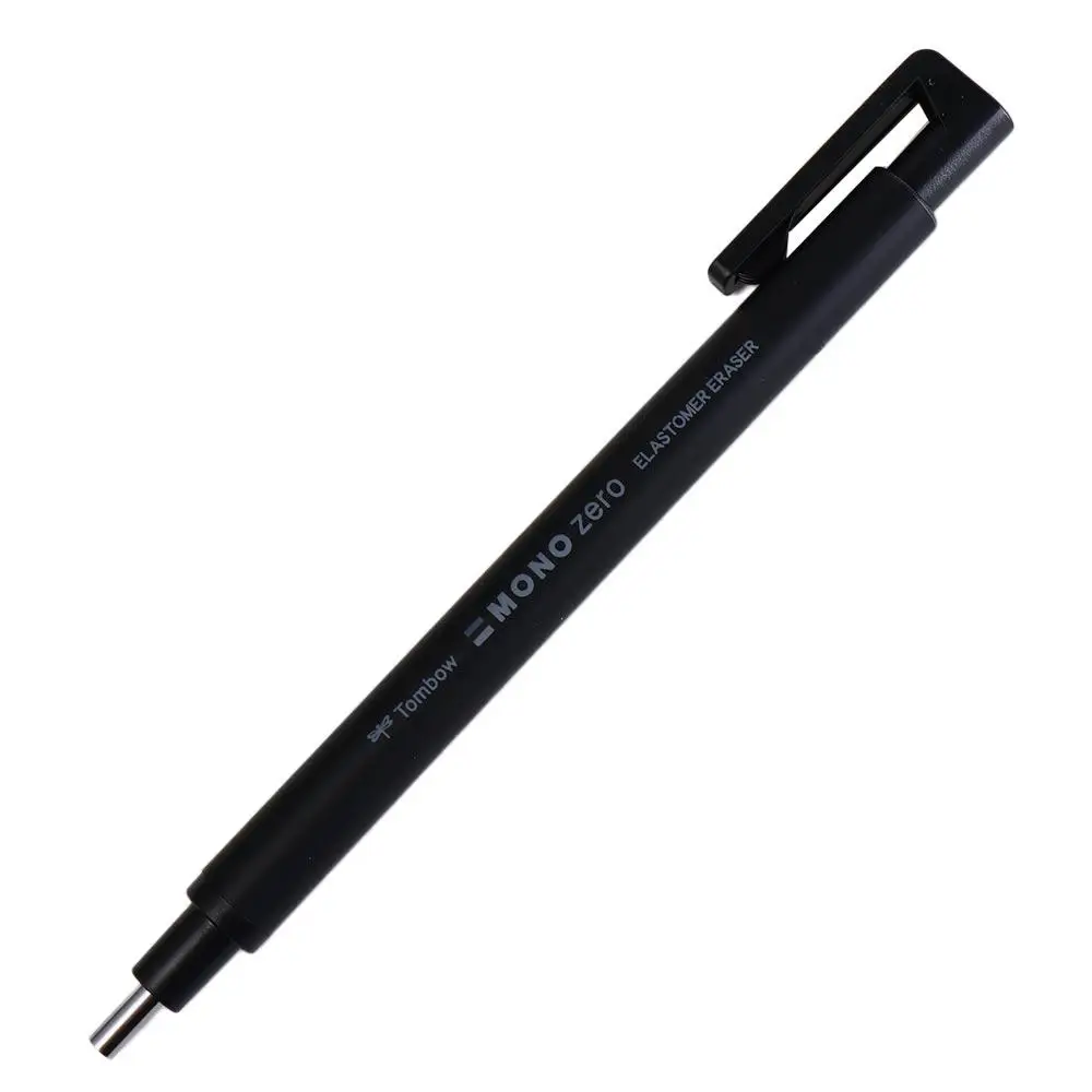 Press Type Mechanical Eraser Super Fine Refillable Pen Shape Rubber High Gloss High Precision Pencil Eraser Stationery