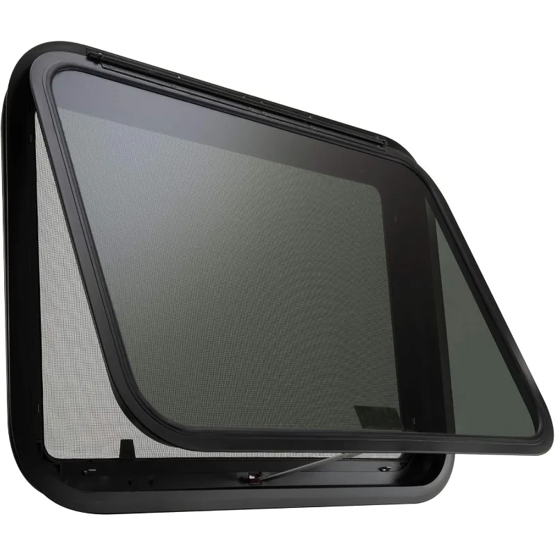 

RV Exit Window 30" W x 22" H Optional Trim | RV Window Replacement (with Trim Ring) | Made in USA