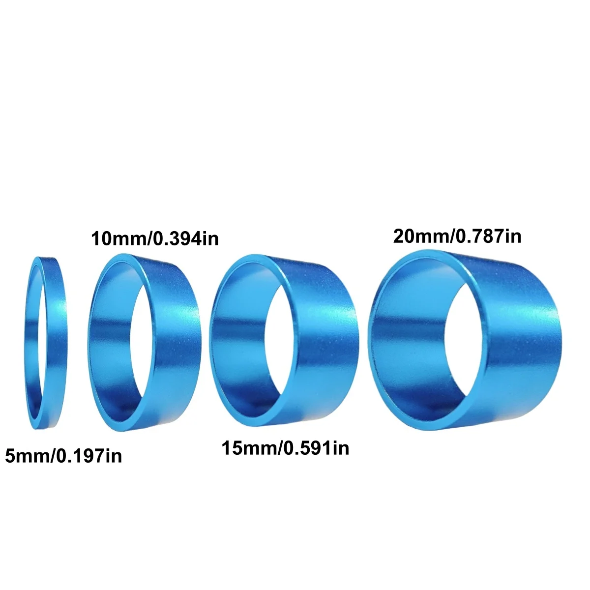 Fahrrad-Lenkervorbau-Abstandshalter-Set 5MM 10MM 15MM 20MM für 1 1/8-Zoll-Vorbauten passend für die meisten Fahrräder – Detail 10
