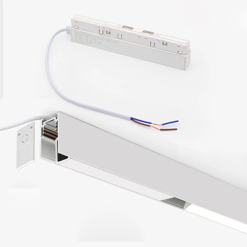 Indoor Lighting White Surface Mounted Magnetic Track Light Hotel Living Room Lamp Anti-Glare Wall Washers Ceil LED Light Lamp