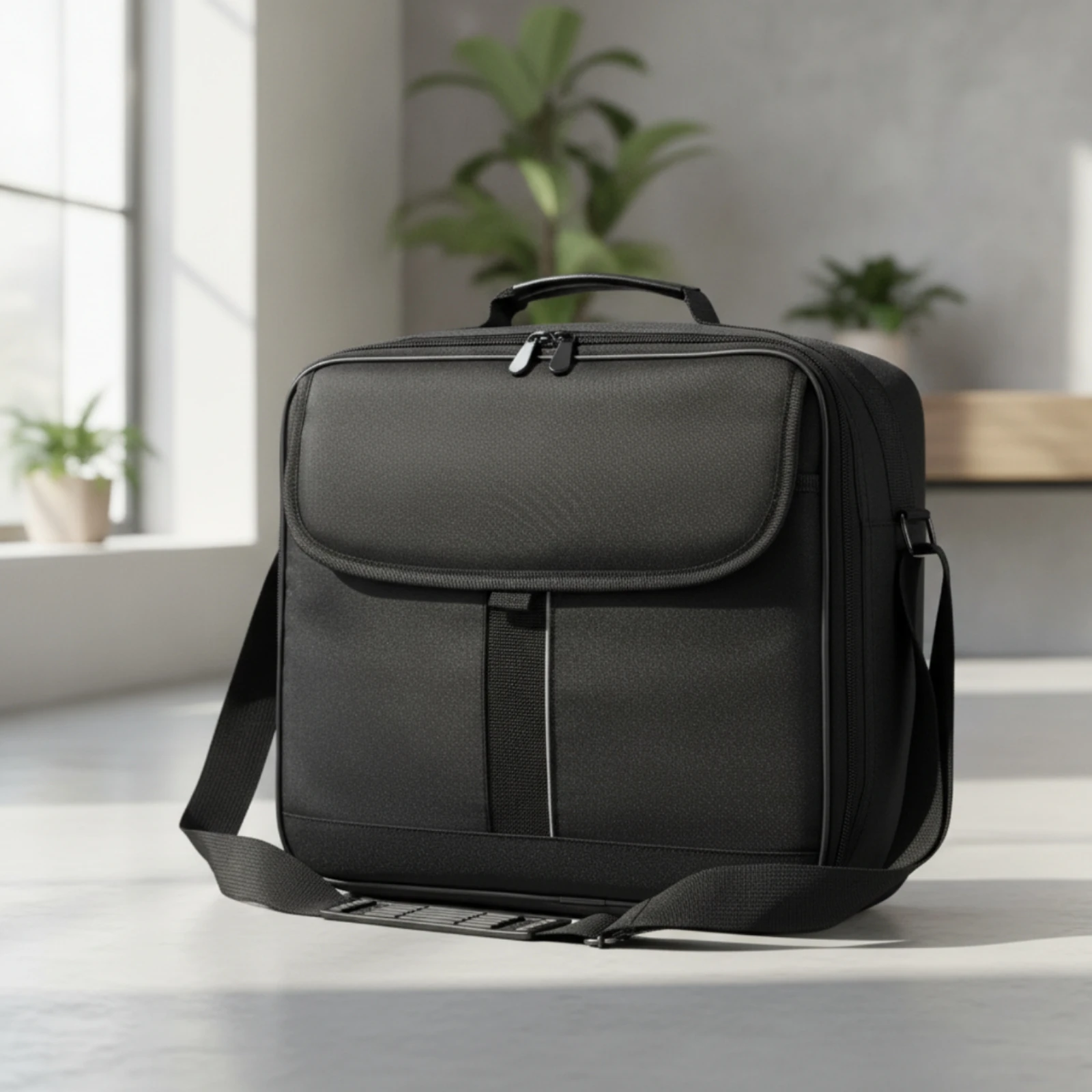 Projection Device Storage Bag Water-Resistant Projection Device Carrying Bag Zippered Sturdy for Presentations, Offices