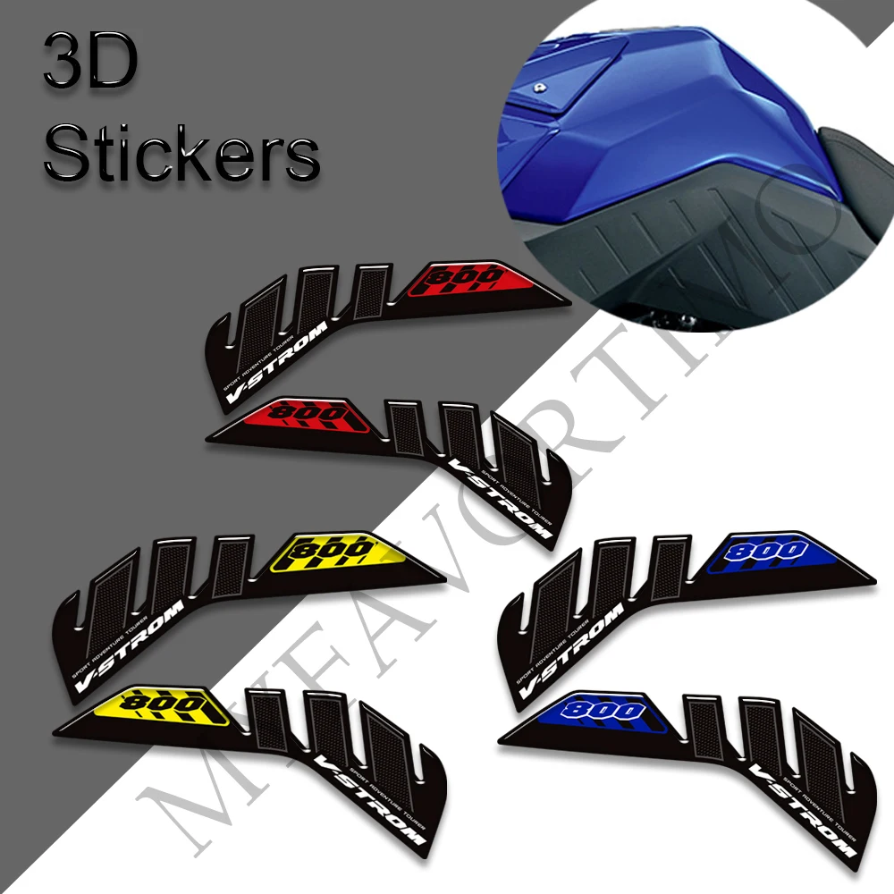 For Suzuki V-STROM V STROM 800 DE 800DE  Motorcycle Protector Tank Knee Pad Side Grips Gas Fuel Oil Kit Stickers Decals 2023-25