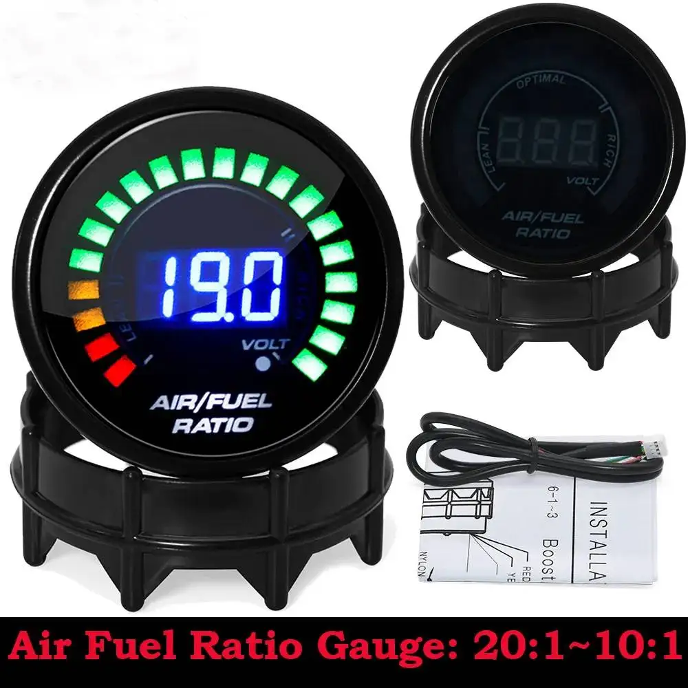 

2"52mm LED Digital Air Fuel Ratio Gauge Racing Gauge Meter Indicator for 12V Car Voltmeter