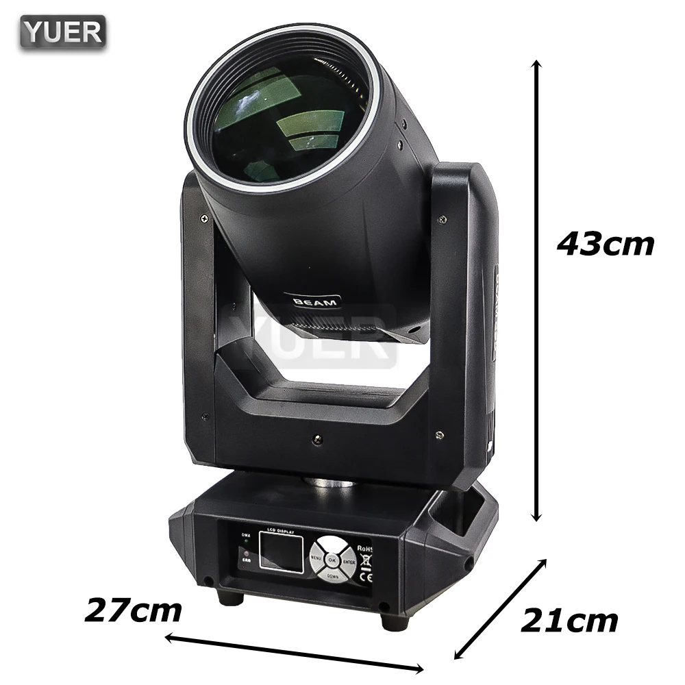 جديد 295 واط 14R لمبة شعاع بقعة تتحرك رئيس الإضاءة مع RGB حلقة 2 المنشور الصقيع التركيز بيضاوي الشكل بريزم تأثير Dj ديكو نادي المرحلة