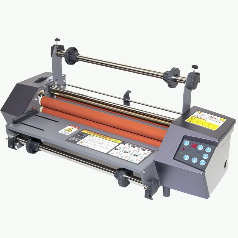 A3 Hot Cold roll laminating machine Four Rollers Laminator laminator High-end speed regulation thermal laminator 220V
