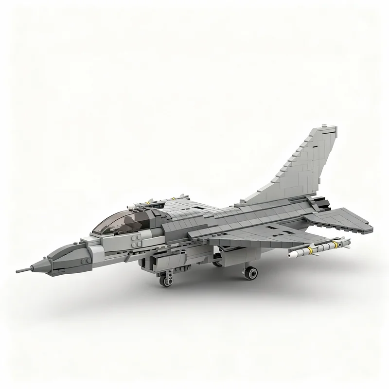1037pcs MOC Creator F-16 Flying Falcon Model Building Blocks Christmas Gifts Construction 3D DIY Creative Display Craft Birthday