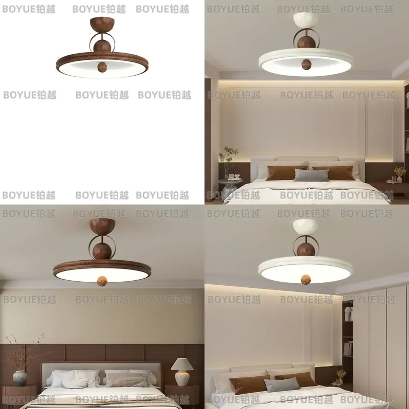 for Modern Minimalist Full Spectrum Eye Protection French Cream Style Warm Romantic Ceiling Light for Master Bedroom