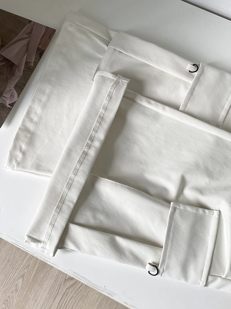 Neuer Nischendesign-Trend im amerikanischen Stil, Frühling 2022, würziges Mädchen, Mikro-Schlag-Cargohose, vielseitige Damen-Hose mit hoher Taille