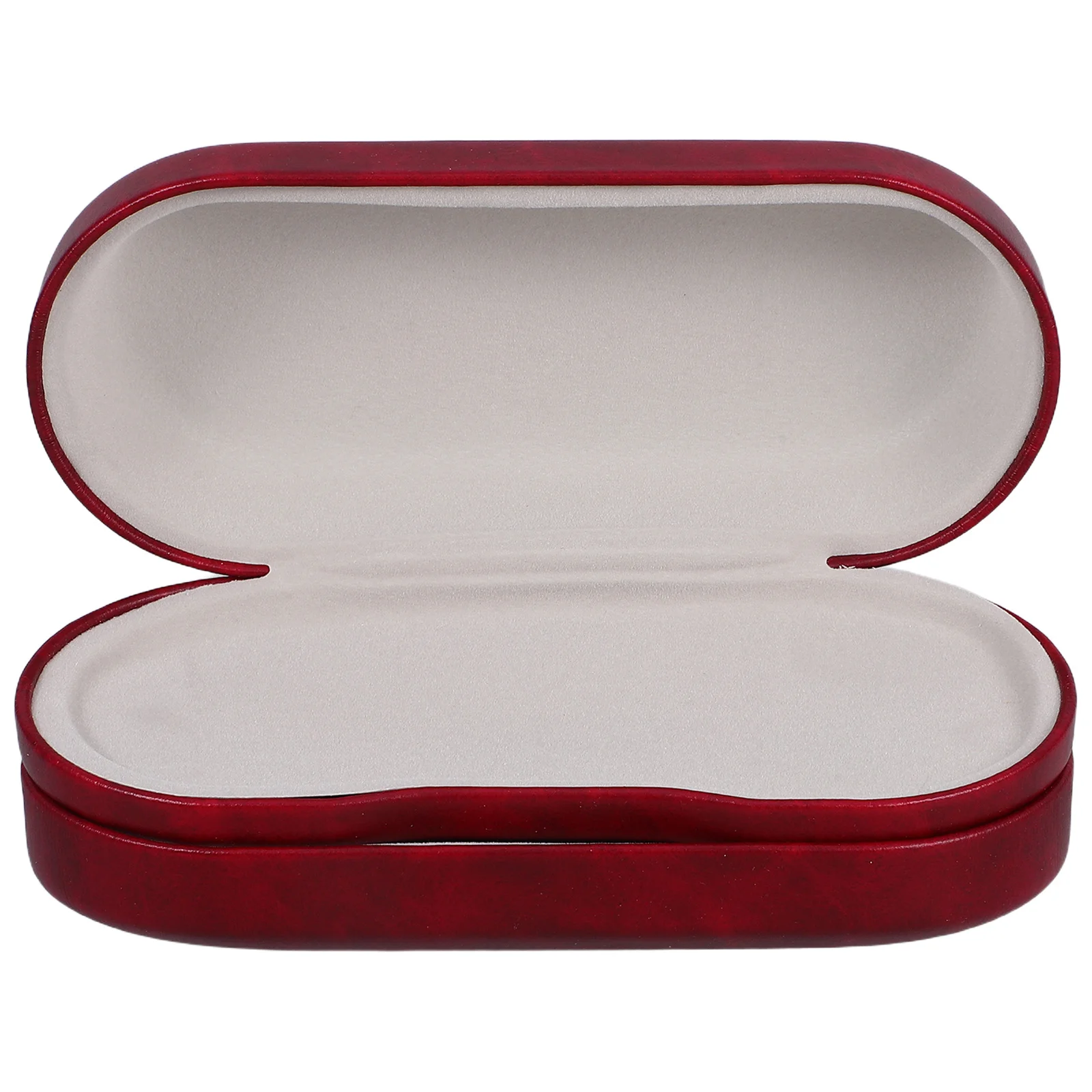 

Dual Layer Eyeglass Case Luxury PU Exterior Compact Design Travel Glasses Holder Multi Compartment Organizer Holder for Glasses