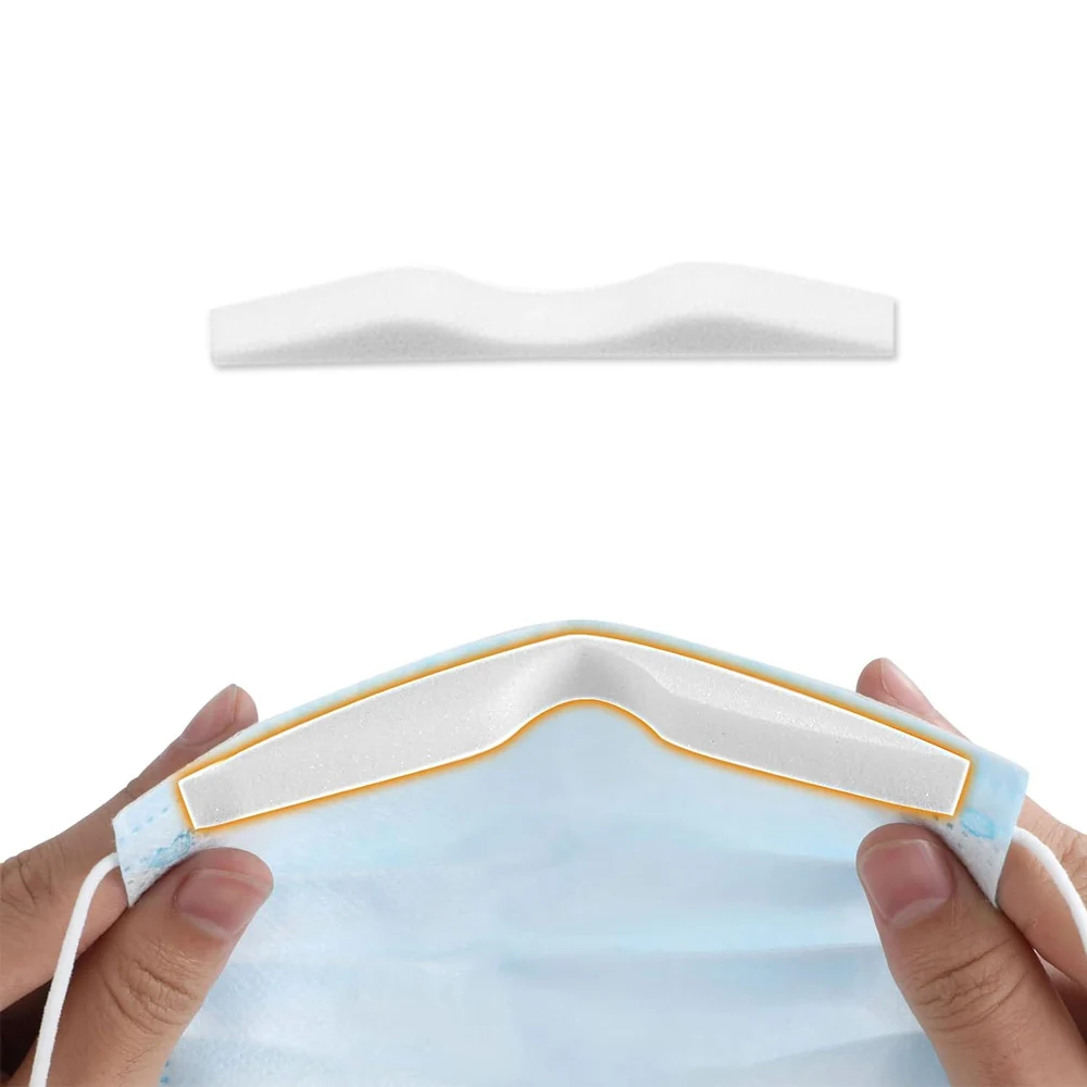 50Pcs Glasses Wearers Magic Anti Haze Mask Sponge Cushion Sticker Strips Soft 3D Self-Adhesive Nose Bridge Pads for Mouth Mask