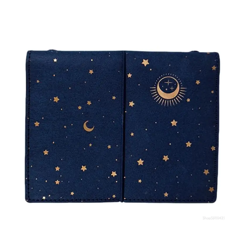 

Starry Journal Notebook Elastic String Closure Refillable Binder Notebook