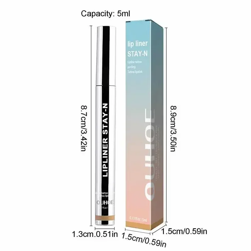 Peel Off Lip Liner À Prova D 'Água de Longa Duração Líquido Lip Stick Antiaderente Liner Hidratante Rasgar Lipliner Mancha Cuidados