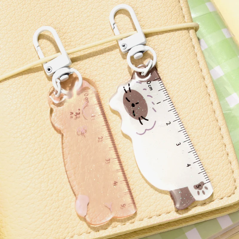 6 نمط باو لطيف مكتب سلسلة مفاتيح مصنوعة من الأكريليك الكرتون رائعتين حقيبة ملحق سيارة الداخلية هدية الديكور ، السيد ورقة