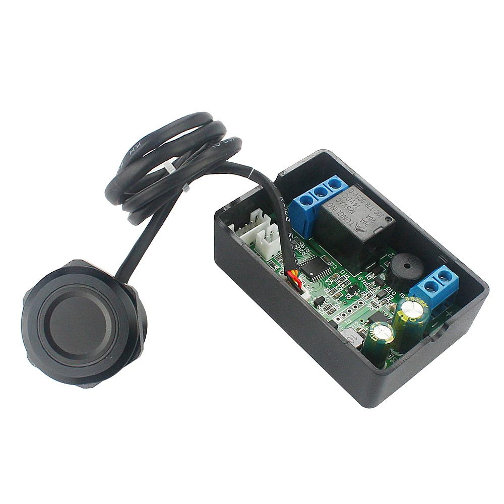 DC10-120V fingerprint relay module access control electric lock controller finger sensor door opening control board