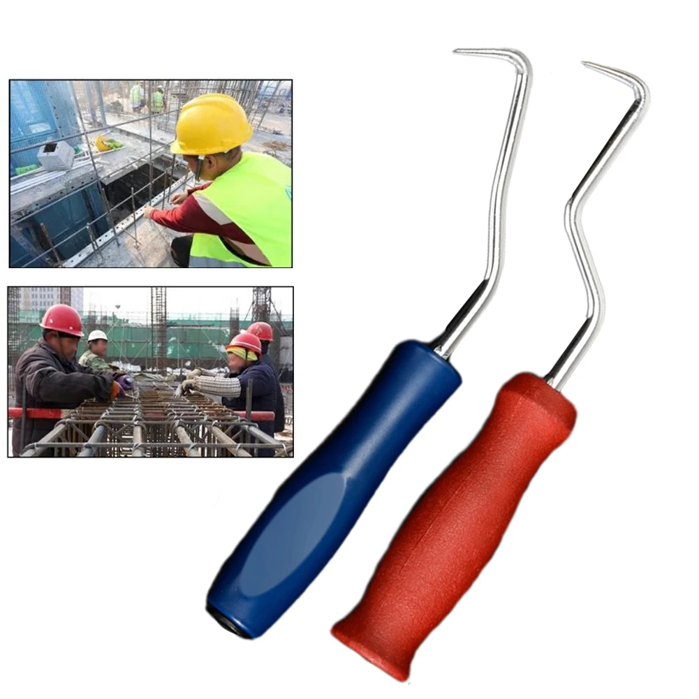 Steel Tie Wire Twister With Hook Red Blue Tie Wire Twisting Tool Concrete Metal Twisting Construction Hand Tool 210x25mm