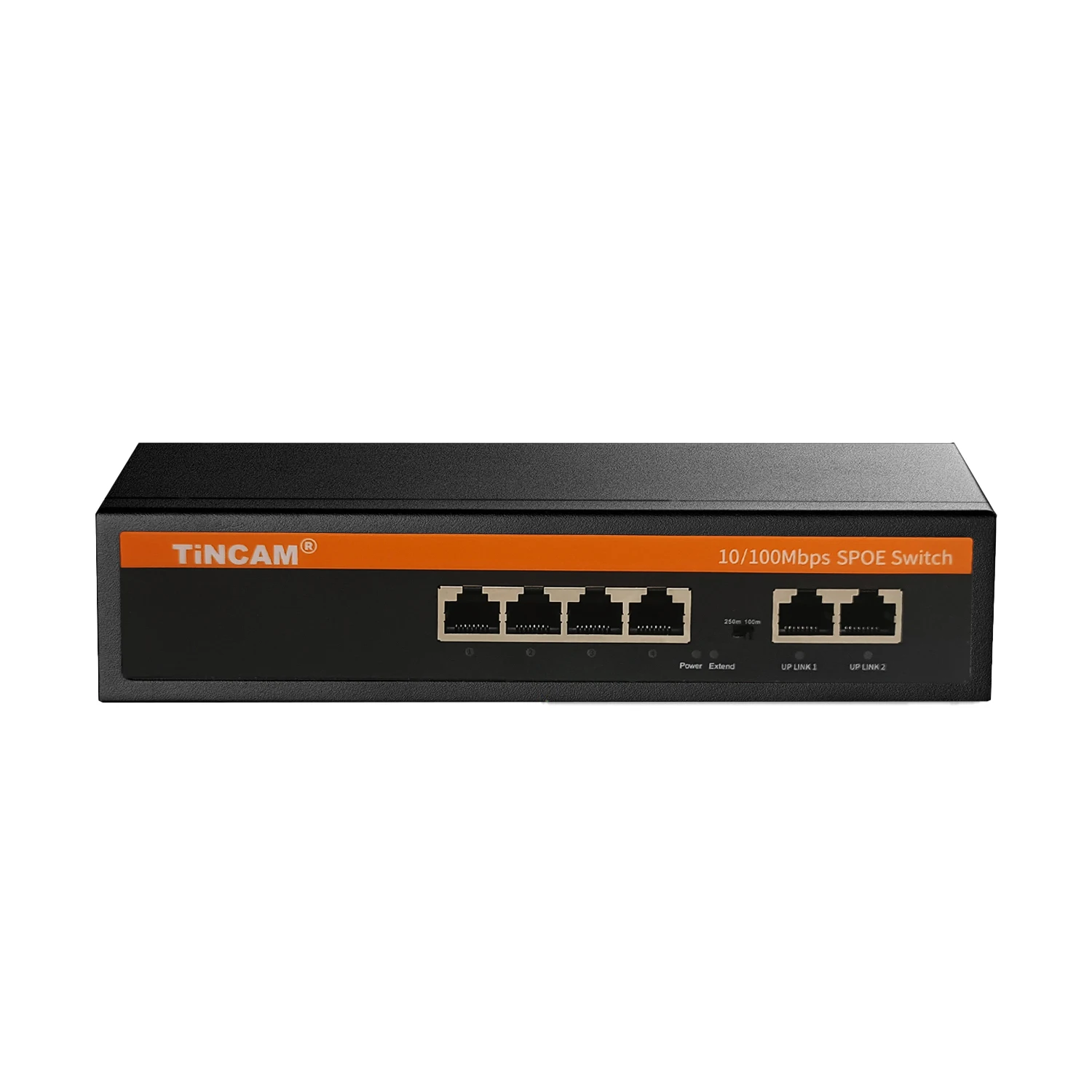 TiNCAM-conmutador Spoe de 10/100M, 4 + 2 y 10 puertos, 250m, Poe, alimentación sobre Ethernet, red Poe para cámara Ip, red Vlan, interruptor inteligente