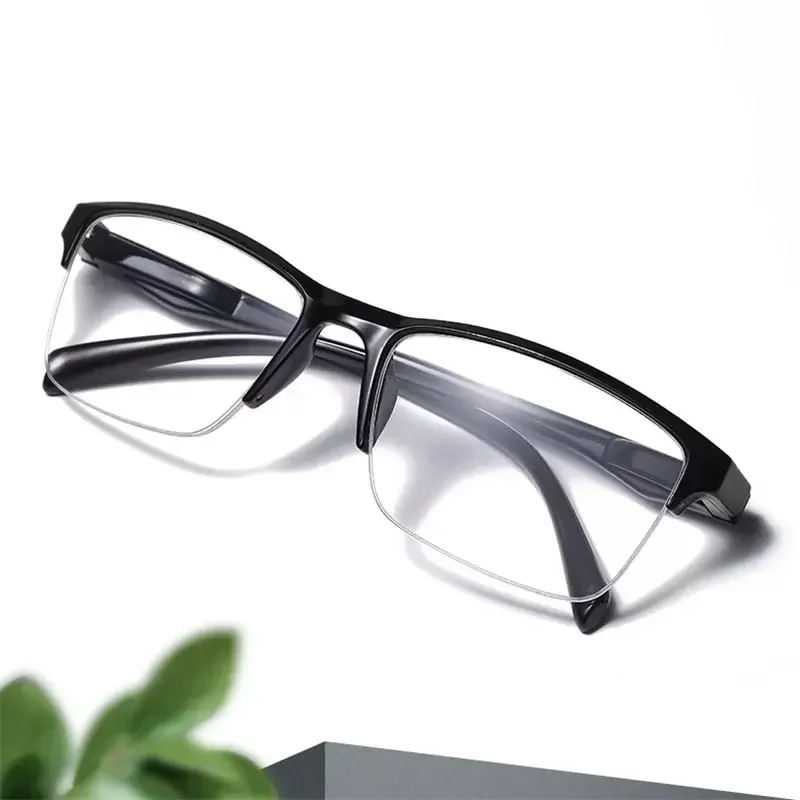 Ultralight Square Half Frame Reading Glasses Presbyopic Glasses Men Women +0.25 0.5 0.75 1 1.25 1.5 1.75 2 2.25 2.5 2.75 3