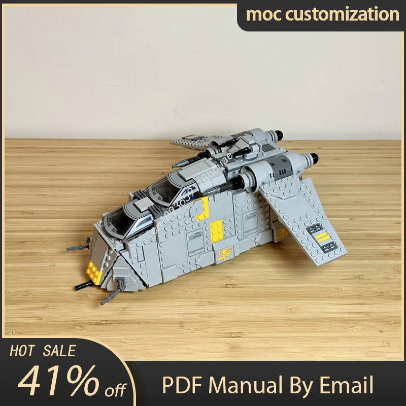 

840pcs Moc Star Battle Imperial LAAT Gunship Model Building Blocks Bricks Diy Creative Assembly Educational Toys Kid Gift