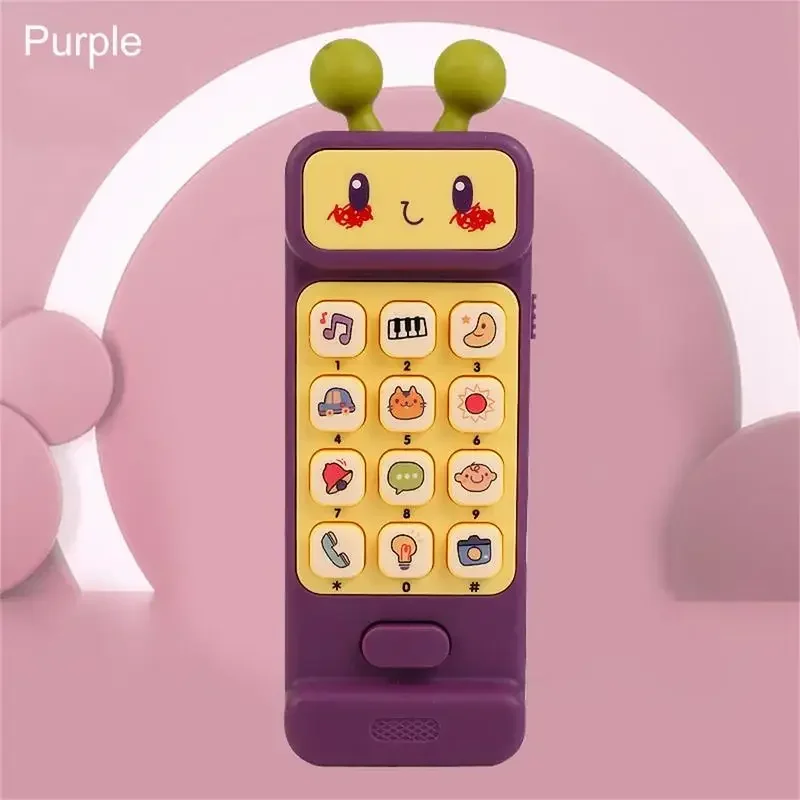 Baby Telefon Spielzeug Steuerung Musik Schlafs pielzeug Beißring Simulation Baby Spielzeug Kinder Kleinkind frühen Lernspiel zeug Musikspiel zeug für Babys